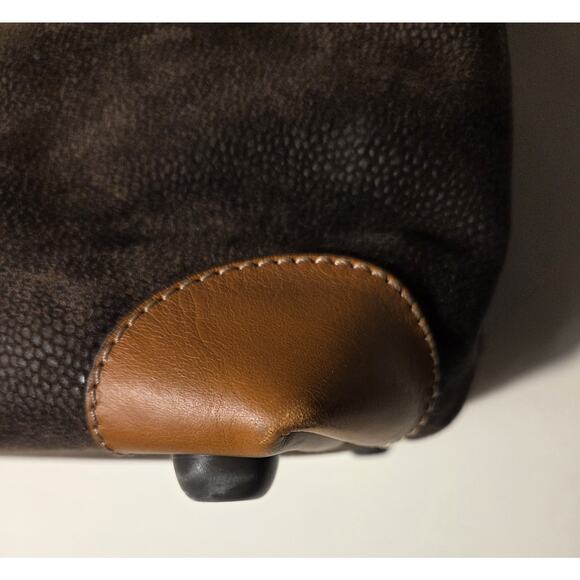 Bric's LIFE 18-Inch Cargo Duffle Bag Luxury Travel Weekender Brown W Strap/Lock - Picture 9 of 13